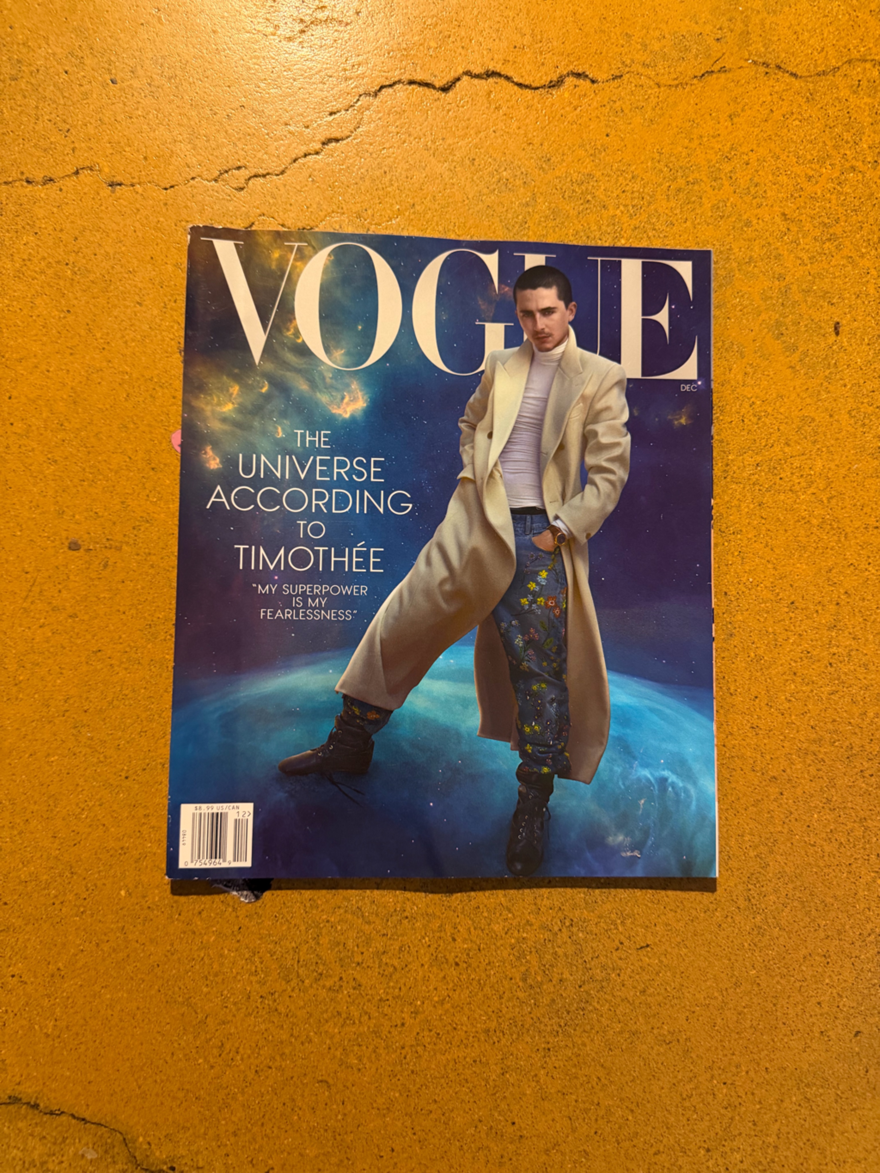 Vogue Magazine Cover With Blue And Beige Tones Vogue